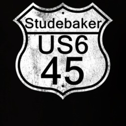 Highway Route Sign 1945 Studebaker US6 Distressed T Shirt
