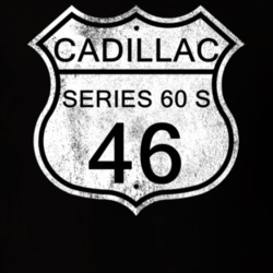 Highway Route Sign 1946 Cadillac Series 60 S Distressed T Shirt