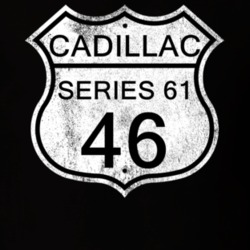 Highway Route Sign 1946 Cadillac Series 61 Distressed T Shirt
