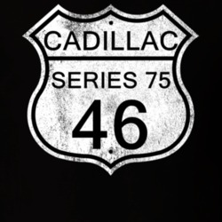 Highway Route Sign 1946 Cadillac Series 75 Distressed T Shirt
