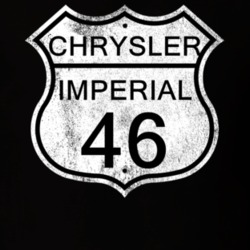 Highway Route Sign 1946 Chrysler Imperial Distressed T Shirt