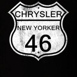 Highway Route Sign 1946 Chrysler New Yorker Distressed T Shirt