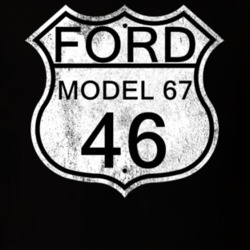Highway Route Sign 1946 Model 67 Distressed T Shirt
