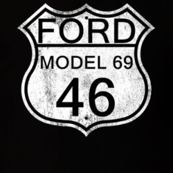 Highway Route Sign 1946 Model 69 Distressed T Shirt