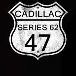 Highway Route Sign 1947 Cadillac Series 62 Distressed T Shirt