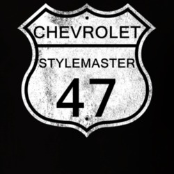Highway Route Sign 1947 Chevy Stylemaster Distressed T Shirt