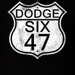 Highway Route Sign 1947 Dodge Six Distressed T Shirt