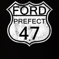 Highway Route Sign 1947 Prefect Distressed T Shirt