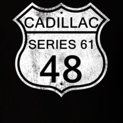 Highway Route Sign 1948 Cadillac Series 61 Distressed T Shirt