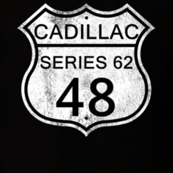 Highway Route Sign 1948 Cadillac Series 62 Distressed T Shirt