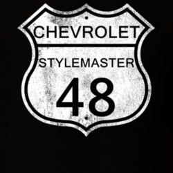 Highway Route Sign 1948 Chevy Stylemaster Distressed T Shirt