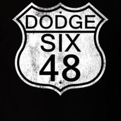 Highway Route Sign 1948 Dodge Six Distressed T Shirt