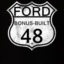 Highway Route Sign 1948 Bonus-Built Distressed T Shirt