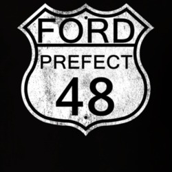 Highway Route Sign 1948 Prefect Distressed T Shirt