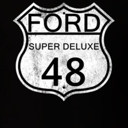 Highway Route Sign 1948 Super Deluxe Distressed T Shirt