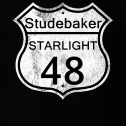 Highway Route Sign 1948 Studebaker Starlight Distressed T Shirt