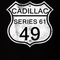 Highway Route Sign 1949 Cadillac Series 61 Distressed T Shirt