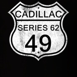 Highway Route Sign 1949 Cadillac Series 62 Distressed T Shirt