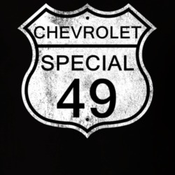 Highway Route Sign 1949 Chevy Special Distressed T Shirt