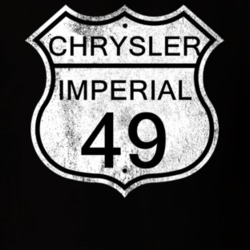 Highway Route Sign 1949 Chrysler Imperial Distressed T Shirt