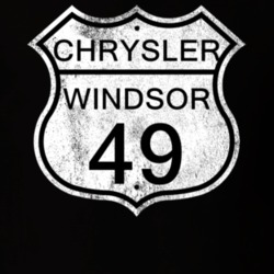 Highway Route Sign 1949 Chrysler Windsor Distressed T Shirt