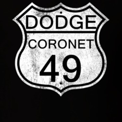 Highway Route Sign 1949 Dodge Coronet Distressed T Shirt