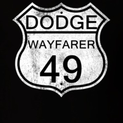 Highway Route Sign 1949 Dodge Wayfarer Distressed T Shirt