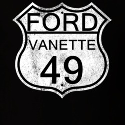 Highway Route Sign 1949 Vanette Distressed T Shirt