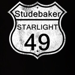 Highway Route Sign 1949 Studebaker Starlight Distressed T Shirt