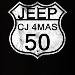 Highway Route Sign 1950 CJ 4MAS Distressed T Shirt
