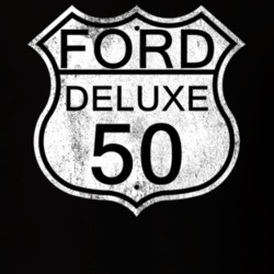 Highway Route Sign 1950 Deluxe Distressed T Shirt