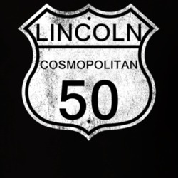 Highway Route Sign 1950 Lincoln Cosmopolitan Distressed T Shirt