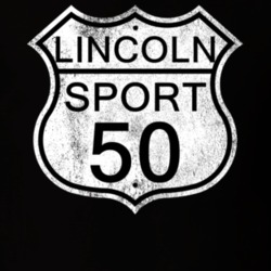 Highway Route Sign 1950 Lincoln Sport Distressed T Shirt
