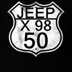 Highway Route Sign 1950 X 98 Distressed T Shirt