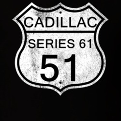 Highway Route Sign 1951 Cadillac Series 61 Distressed T Shirt