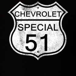 Highway Route Sign 1951 Chevy Special Distressed T Shirt