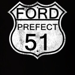 Highway Route Sign 1951 Prefect Distressed T Shirt