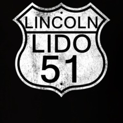 Highway Route Sign 1951 Lincoln Lido Distressed T Shirt