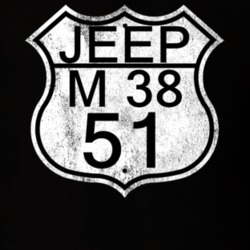 Highway Route Sign 1951 M 38 Distressed T Shirt