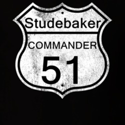 Highway Route Sign 1951 Studebaker Commander Distressed T Shirt