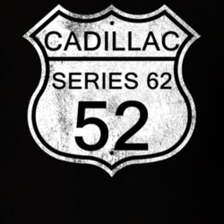 Highway Route Sign 1952 Cadillac Series 62 Distressed T Shirt