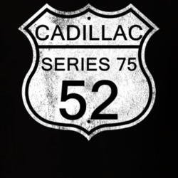Highway Route Sign 1952 Cadillac Series 75 Distressed T Shirt