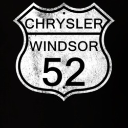 Highway Route Sign 1952 Chrysler Windsor Distressed T Shirt