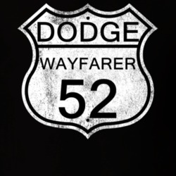 Highway Route Sign 1952 Dodge Wayfarer Distressed T Shirt