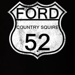 Highway Route Sign 1952 Country Squire Distressed T Shirt
