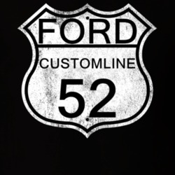 Highway Route Sign 1952 Customline Distressed T Shirt
