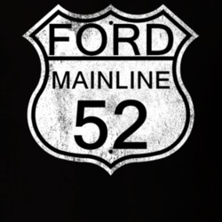 Highway Route Sign 1952 Mainline Distressed T Shirt