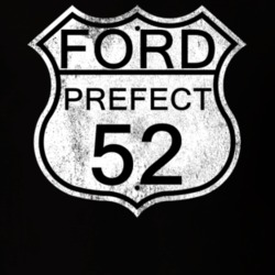 Highway Route Sign 1952 Prefect Distressed T Shirt