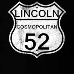 Highway Route Sign 1952 Lincoln Cosmopolitan Distressed T Shirt