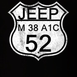 Highway Route Sign 1952 M 38 A1C Distressed T Shirt
